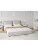 Beliani Doppelbett BAJONNA in Grau/Schwarz - (W) 200 x (H) 94 x (L) 235 cm