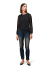 Zero  Blusenshirt mit transparenten Ärmeln in Black Beauty