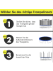 COSTWAY Trampolin Sicherheitsnetz 427cm für 8 Stangen in Schwarz