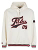 FUBU FUBU FM243-004-1 Fubu Varsity Mesh Hoodie in offwhite/black/red