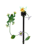 MARELIDA LED Solar Gartenstecker Frosch Deko Gartenspieß H: 84cm in grün