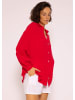 SASSYCLASSY Ultra Oversize Musselin-Blusenhemd kürzere Variante in Rot