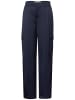 Street One Casual Fit Satin Hose in Blau