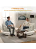HOMCOM Polstersessel in Beige 77L x 75B x 72H cm