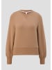 QS Sweatshirt langarm in Braun