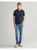 Gant Regular Fit Shield Piqué Poloshirt in Blau