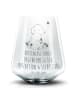 Mr. & Mrs. Panda Blümchentail Glas Hund Kleeblatt mit Spruch in Transparent