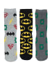 DC Comics 5er Pack DC Comics Justice League Socken Sneaker Strümpfe in Mehrfarbig
