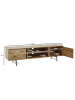 KADIMA DESIGN Eiche TV-Unterschrank, modernes Linienmuster, 160cm breit, robust