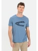 Camel Active T-Shirt mit Print aus nachhaltigem Organic Cotton in Blau