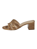 Les Tropéziennes par M Belarbi Ledersandalen mit Absatz von M.belarbi Livia Braun
