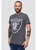 Re:Covered T-Shirt NFL Raiders Classic Vintage in dunkelgrau
