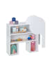 relaxdays Kinderregal "Elefant" in Weiß - (B)64,5 x (H)60,5 x (T)20,5 cm