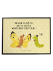 Mr. & Mrs. Panda Tischunterlage Raupe Schmetterling mit Spruch in Gelb Pastell