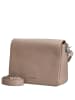 Mandarina Duck Mellow Leather - Umhängetasche 36 cm (nero) in warm taupe