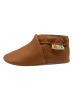 Yalion Leder-Krabbelschuhe in Cognac