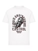 F4NT4STIC T-Shirt Castrol Retro Motorbike in weiß