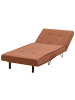 Beliani Einzelsofa VESTFOLD in Orange/Schwarz - (W) 85 x (H) 45 x (L) 78 cm
