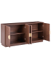 Beliani Sideboard NUMURKAH in Braun/Gold - (W) 160 x (H) 75 x (L) 40 cm