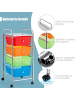 COSTWAY Rollcontainer in Bunt