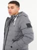 Brave Soul Gefütterte Jacke Chandler in Grau
