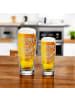 LUXENTU Willi Becher Bierglas mit Gravur Legende seit 60 Jahren 0,5 l in transparent