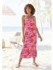 LASCANA Midikleid in pink ROT FLORAL