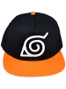 Naruto Snapback Cap Naruto Konoha in Schwarz