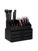 relaxdays Makeup Organizer in Schwarz