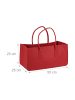 relaxdays 4x Kaminholztasche in Rot
