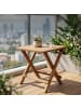 relaxdays Klapptisch in Braun - (B)46 x (H)46 x (T)46 cm
