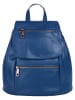 Samantha Look City-Rucksack echt Leder in blau