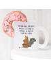 Mr. & Mrs. Panda Henkeltasse Fledermaus Sitzen mit Spruch in Transparent
