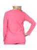 NORMANN Schlafanzug langarm Oberteil Pyjama Shirt Top in pink