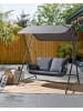 Beliani Gartenschaukel FIASTRA in Grau - (W) 170 x (H) 202 x (L) 140 cm