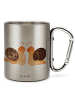 Mr. & Mrs. Panda Becher Schnecken Liebe ohne Spruch in Silber