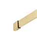 Beliani Duschwand WASPAM in Transparent/Gold - (W) 80 x (H) 190 x (L) 80 cm