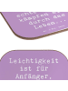Mr. & Mrs. Panda gläseruntersetzer Spruch Leichtigkeit für Profi... in Lavendeltraum
