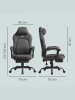 SONGMICS HOME Gaming-Stuhl Cathy in Grau - (B)70 x (H)129) x (T)70 cm