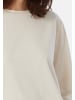 Schiesser Schlafanzug Shirt langarm Mix & Relax Organic Cotton in Creme