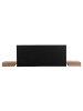 Beliani Doppelbett ZEN in Braun/Weiß - (W) 308 x (H) 86 x (L) 229 cm