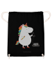 Mr. & Mrs. Panda Sportbeutel Einhorn Sekretärin ohne Spruch in Schwarz