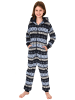 NORMANN Jumpsuit Overall Schlafanzug Pyjama langarm Norweger - 50899 in navy