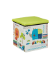 relaxdays Sitzhocker Tiere in Grün/Weiß - (B)31 x (H)31 x (T)31 cm