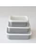 Honey Ware Emaille-Frischhaltedose, Licht Grau, S, 0,42L