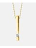 Diamant L'éternel Halskette mit Anhänger aus 375 Gelbgold mit 0.07 Karat Diamant