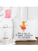 Mr. & Mrs. Panda Kissen 40x40 Fuchs Ballerina mit Spruch in Weiß