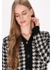 DreiMaster Klassik Damen Cardigan in Schwarz Wollweiss