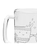 Mr. & Mrs. Panda Gravur Bierkrug Kaffee Bohne ohne Spruch in Transparent