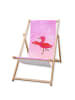 Mr. & Mrs. Panda Gartenliege Flamingo Yoga ohne Spruch in Aquarell Pink